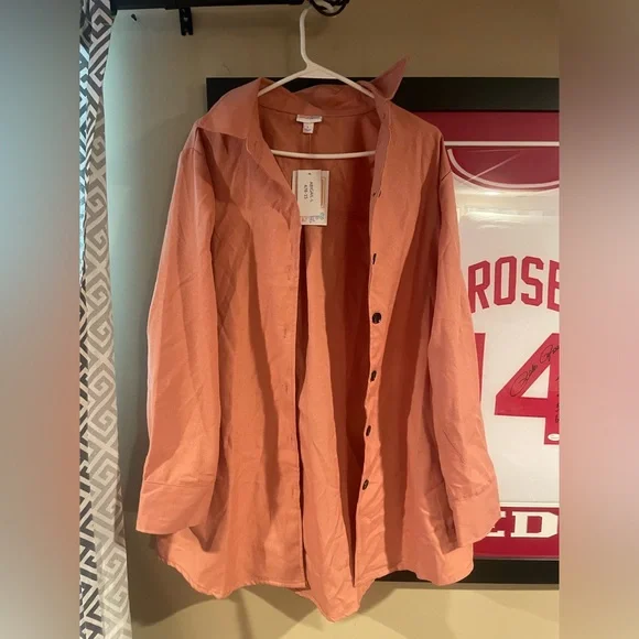 LulaRoe “Abigail” Shacket Button Up Top - Picture 3 of 12